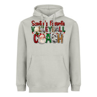 Moon Dust Santa's Favorite Volleyball Coach For Christmas Heavyweight Hoodie - FaDigitalArtStudio