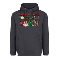 Smoke Santa's Favorite Volleyball Coach For Christmas Heavyweight Hoodie - FaDigitalArtStudio