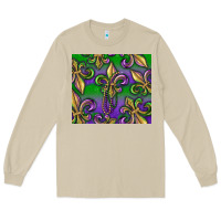 Mushroom Mardi Gras Fleur De Lis Long Sleeve Tee - RanaPortraitStore