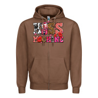 Chestnut kiss machine with lips olivia Zipper Hoodie - OliviaCreatesArt