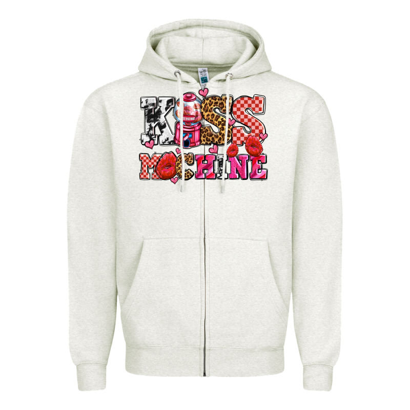 Kiss Machine With Lips Olivia Zipper Hoodie by OliviaCreatesArt | Teevron