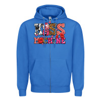 True Royal kiss machine with lips olivia Zipper Hoodie - OliviaCreatesArt