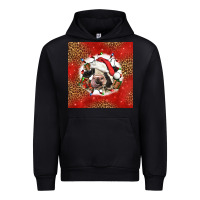 Black christmas cow Urban Hoodie - LillyAllenDesigns