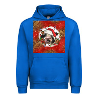 Cobalt christmas cow Urban Hoodie - LillyAllenDesigns