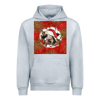Heather Grey christmas cow Urban Hoodie - LillyAllenDesigns