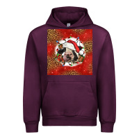 Mauve Wine christmas cow Urban Hoodie - LillyAllenDesigns