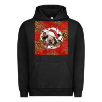 Pigment Black christmas cow Urban Hoodie - LillyAllenDesigns