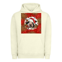 Pigment Pistachio christmas cow Urban Hoodie - LillyAllenDesigns