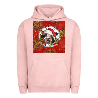 Pigment Salmon christmas cow Urban Hoodie - LillyAllenDesigns