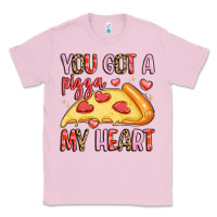 Bubblegum Pink you got a pizza my heart Classic Tee - LillyAllenDesigns