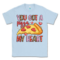 Dusty Blue you got a pizza my heart Classic Tee - LillyAllenDesigns
