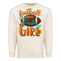 Sandshell football kinda girl Premium Sweatshirt - BundleAndBundleShop