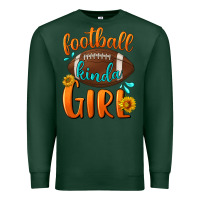Sports Green football kinda girl Premium Sweatshirt - BundleAndBundleShop