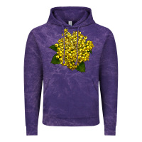 Cloud Purple Oregon Grape Flower Illustrations Vintage Hoodie - LillyAllenDesigns