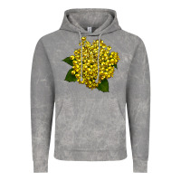Cloud Rock Oregon Grape Flower Illustrations Vintage Hoodie - LillyAllenDesigns