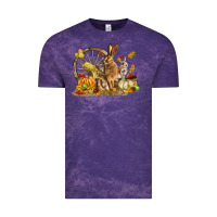 Cloud Purple Fall Rabbit Vintage Tee - LillyAllenDesigns