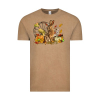 Vintage Coffee Fall Rabbit Vintage Tee - LillyAllenDesigns