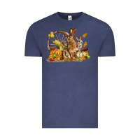 Vintage Denim Fall Rabbit Vintage Tee - LillyAllenDesigns