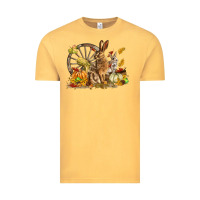 Vintage Mustard Fall Rabbit Vintage Tee - LillyAllenDesigns