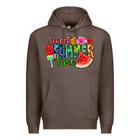 Coffee Sweet summer time Premium Hoodie - FaDigitalArtStudio
