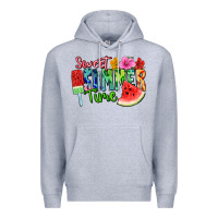 Heather Grey Sweet summer time Premium Hoodie - FaDigitalArtStudio
