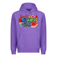 Purple Sweet summer time Premium Hoodie - FaDigitalArtStudio