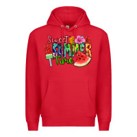 Red Sweet summer time Premium Hoodie - FaDigitalArtStudio