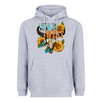 Heather Grey Western Wild West Rodeo Heavyweight Hoodie - BundleAndBundleShop