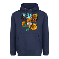Navy Western Wild West Rodeo Heavyweight Hoodie - BundleAndBundleShop
