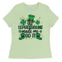 Matcha the leprechauns made me do it Ladies Tee - MaliasSmallBusiness