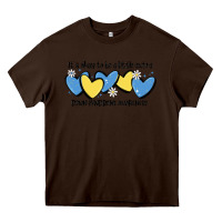 Chocolate Brown it's okay to be little extra down syndrome awarene Heavy Core Tee - MaliasSmallBusiness
