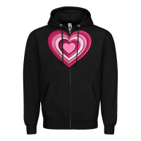 Black sweet heart olivia Zipper Hoodie - OliviaCreatesArt