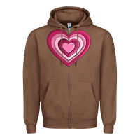Chestnut sweet heart olivia Zipper Hoodie - OliviaCreatesArt