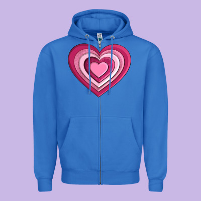 Sweet Heart Olivia Zipper Hoodie Designed By Oliviacreatesart