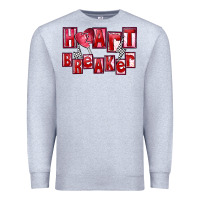 Heather Grey heartbreaker Premium Sweatshirt - FaDigitalArtStudio
