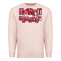 Pale Pink heartbreaker Premium Sweatshirt - FaDigitalArtStudio