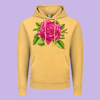 Perfume Delight Rose Vintage Hoodie Designed By Lillyallendesigns