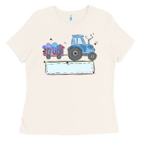 Bone easter tractor boy Ladies Tee - MaliasSmallBusiness