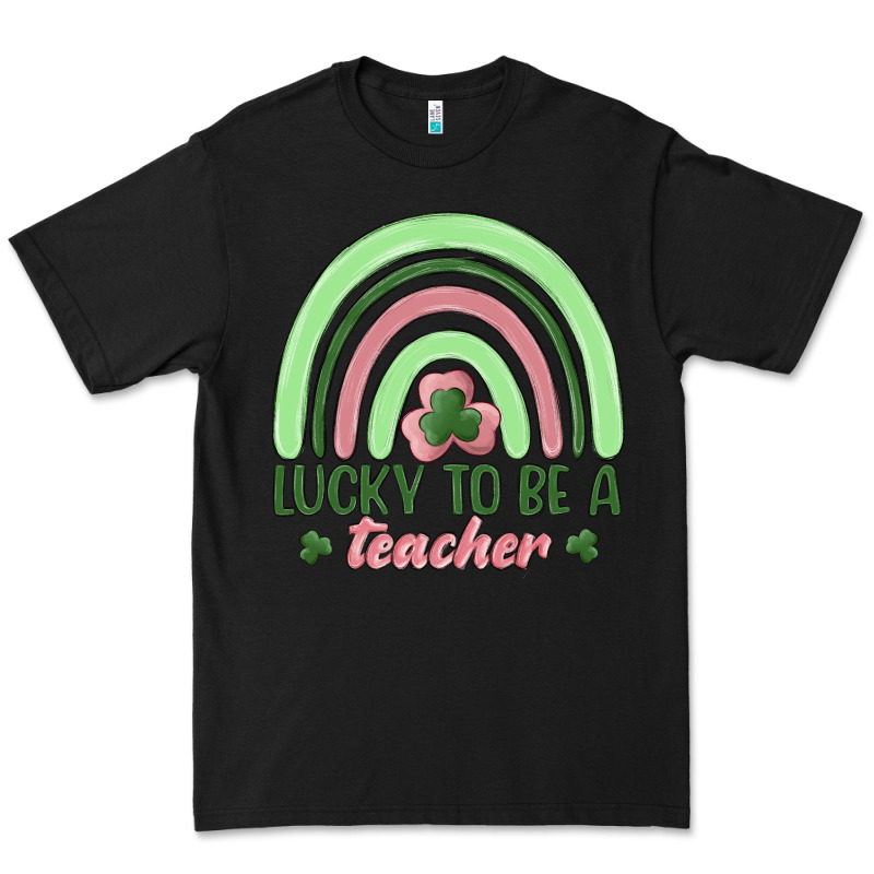Lucky To Be A Teacher Premium Tee by MaliasSmallBusiness | Teevron