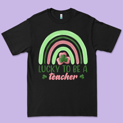Lucky To Be A Teacher Premium Tee Designed By Maliassmallbusiness
