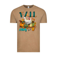Vintage Coffee Fall Vibes Chicken Vintage Tee - LillyAllenDesigns