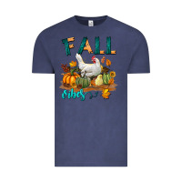 Vintage Denim Fall Vibes Chicken Vintage Tee - LillyAllenDesigns
