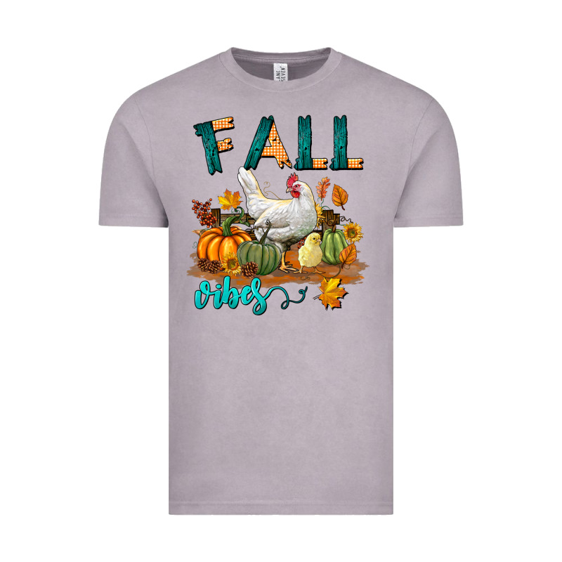 Fall Vibes Chicken Vintage Tee by LillyAllenDesigns | Teevron