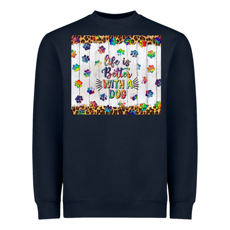 Life Is Better With A Dog Tumbler Tbs Heavyweight Sweatshirt by TumblerDesignByShophia | Teevron