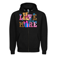 Black love you more olivia Zipper Hoodie - OliviaCreatesArt