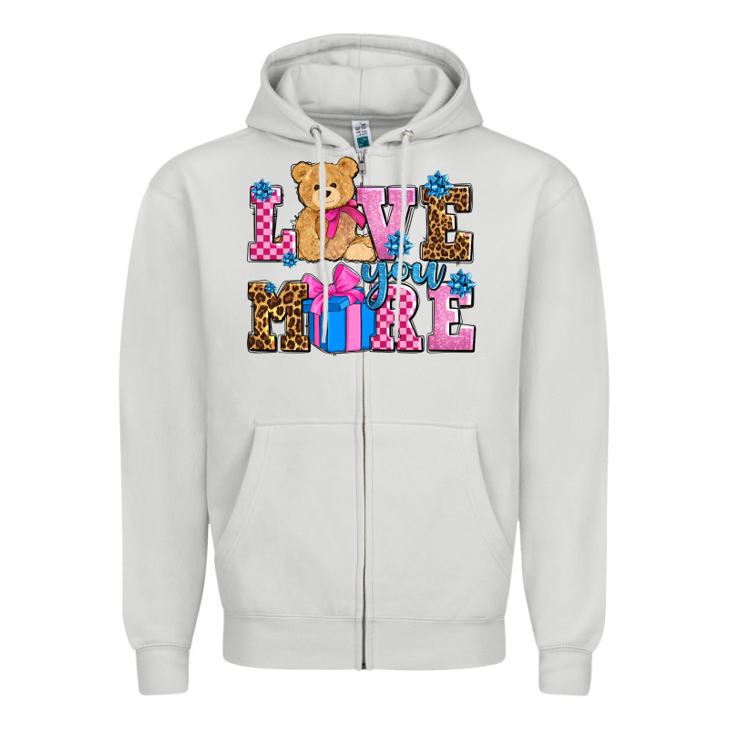 Love You More Olivia Zipper Hoodie by OliviaCreatesArt | Teevron