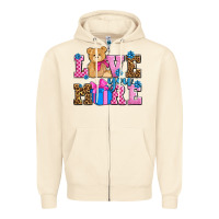 Sandshell love you more olivia Zipper Hoodie - OliviaCreatesArt