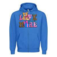 True Royal love you more olivia Zipper Hoodie - OliviaCreatesArt