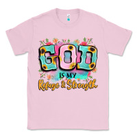 Bubblegum Pink god is my refuge and strength Classic Tee - LillyAllenDesigns