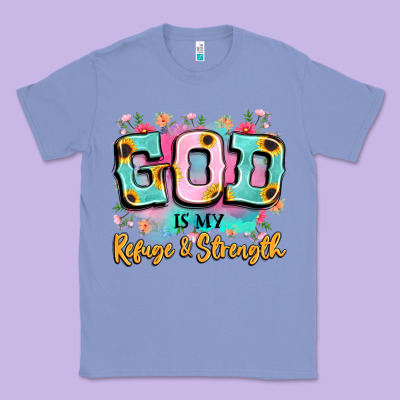 God Is My Refuge And Strength Classic Tee Designed By Lillyallendesigns